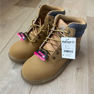 Brahma Tan and Gray Lace Up Boots Rugged Outdoor Style